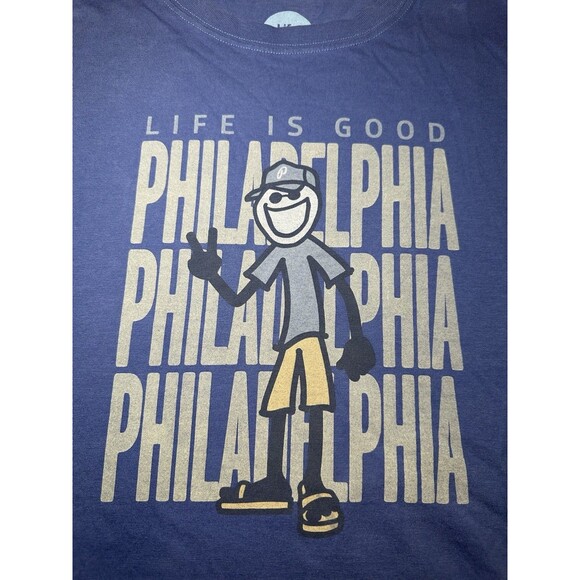 Life Is Good Philadelphia Classic Fit Script Adult Large - Picture 3 of 7